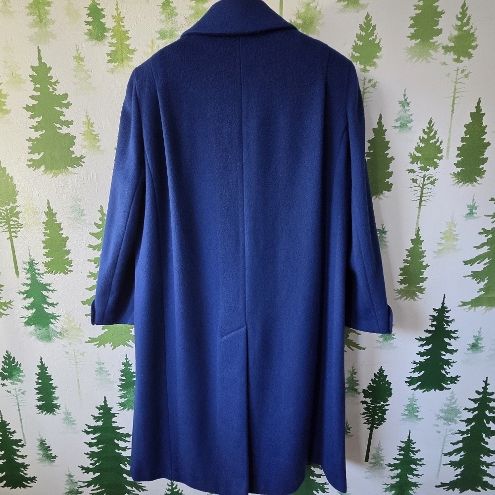 Vintage Alorna Double-Breasted Wool Blend Pea Coat - Picture 2 of 7